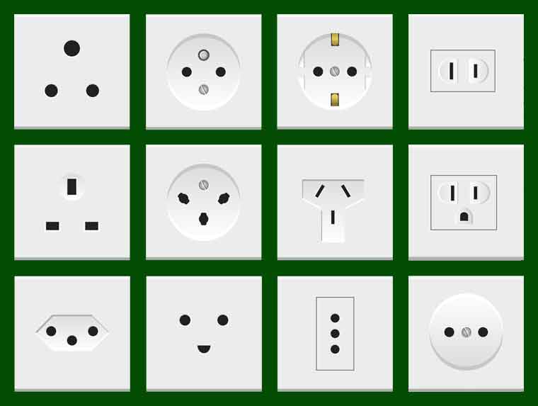 Electric Sockets From Around the World.